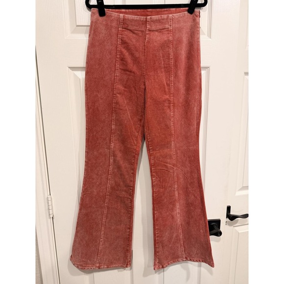 Mystree Pants - #63 MYSTREE Sz. Large Flare Wide Leg Corduroy Jeans Waist: 32"